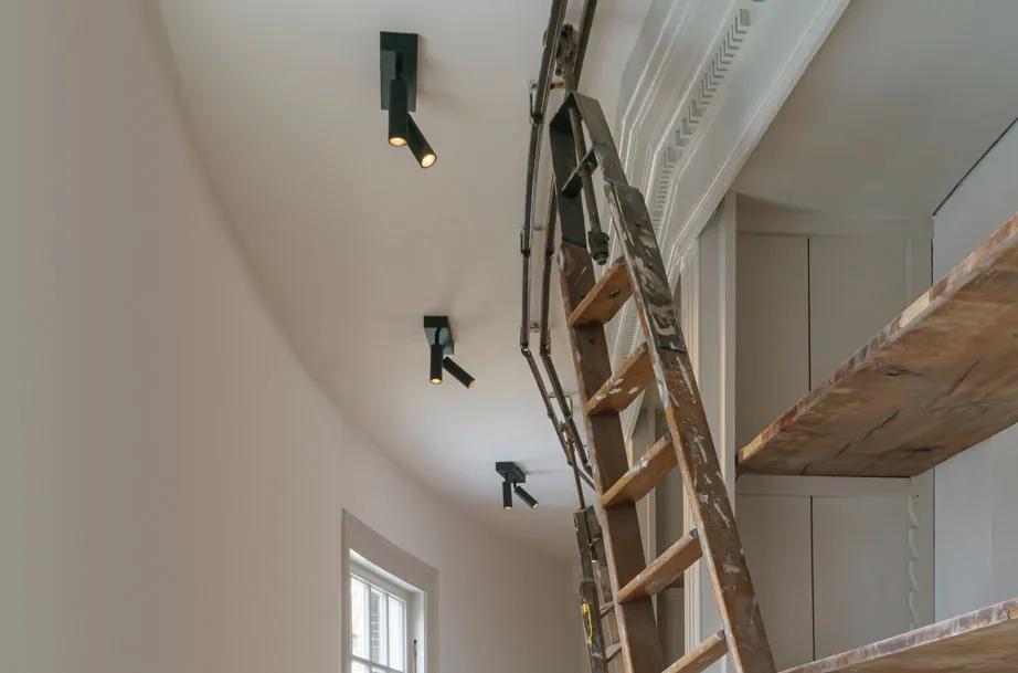 Opbouwspot koker 2x 10w 2700K CRI95+ 250mA recht zwart - Triac dimbaar