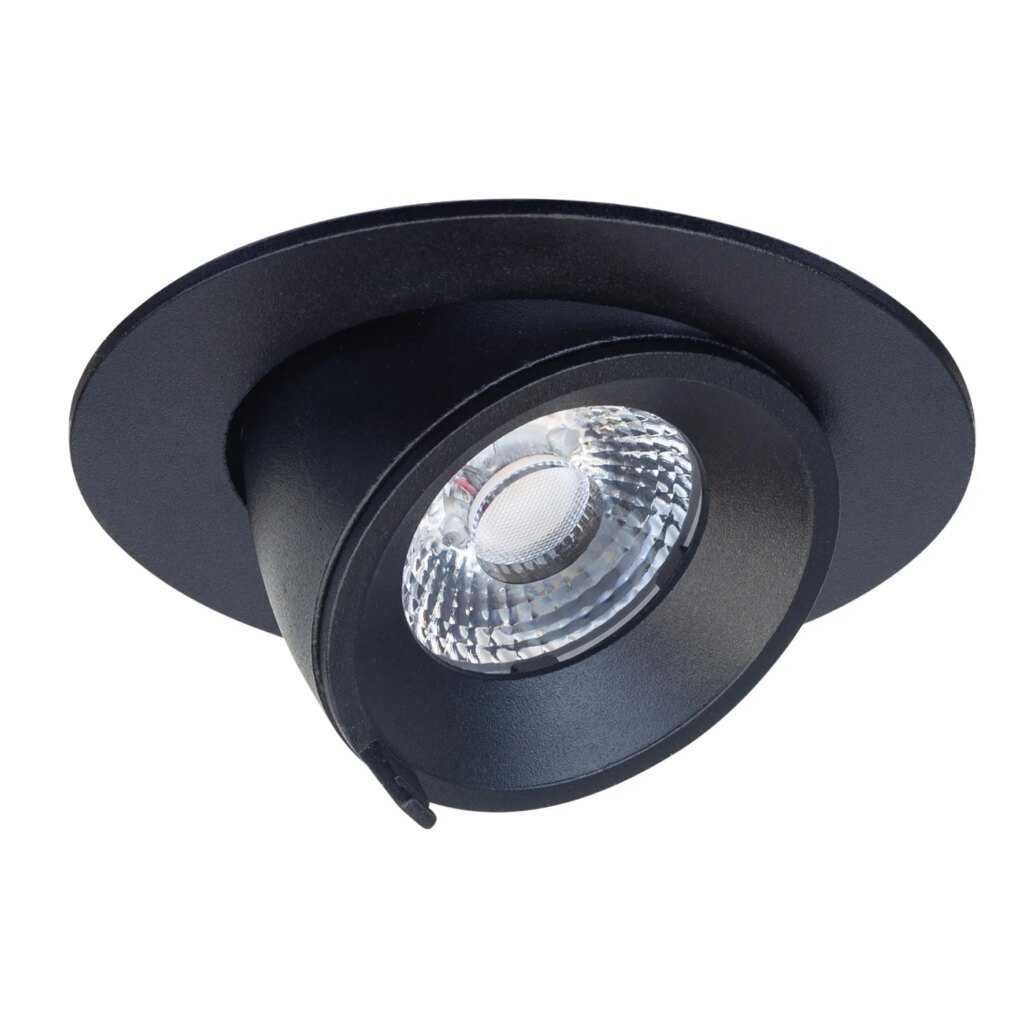 inbouw banaanspot rond zwart LED 6,5W 2000-3000K 180mA incl. dimbare driver