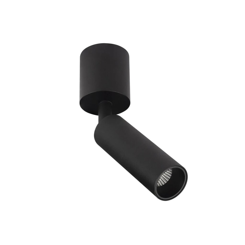 Opbouwspot zwart 10w XIC 2700K CRI95+ 250mA Mains dimmable