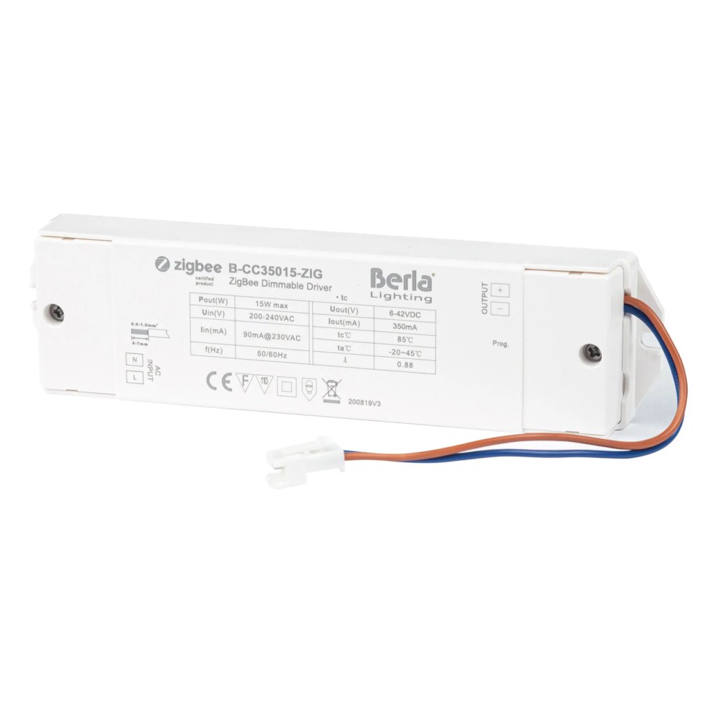 Zigbee led driver 15W/350mA. not suitable for DTW modules.
