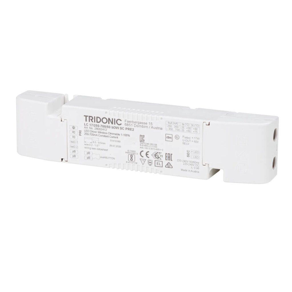 Casambi led driver tbv 350mA/12,6W armaturen incl. weerstandje