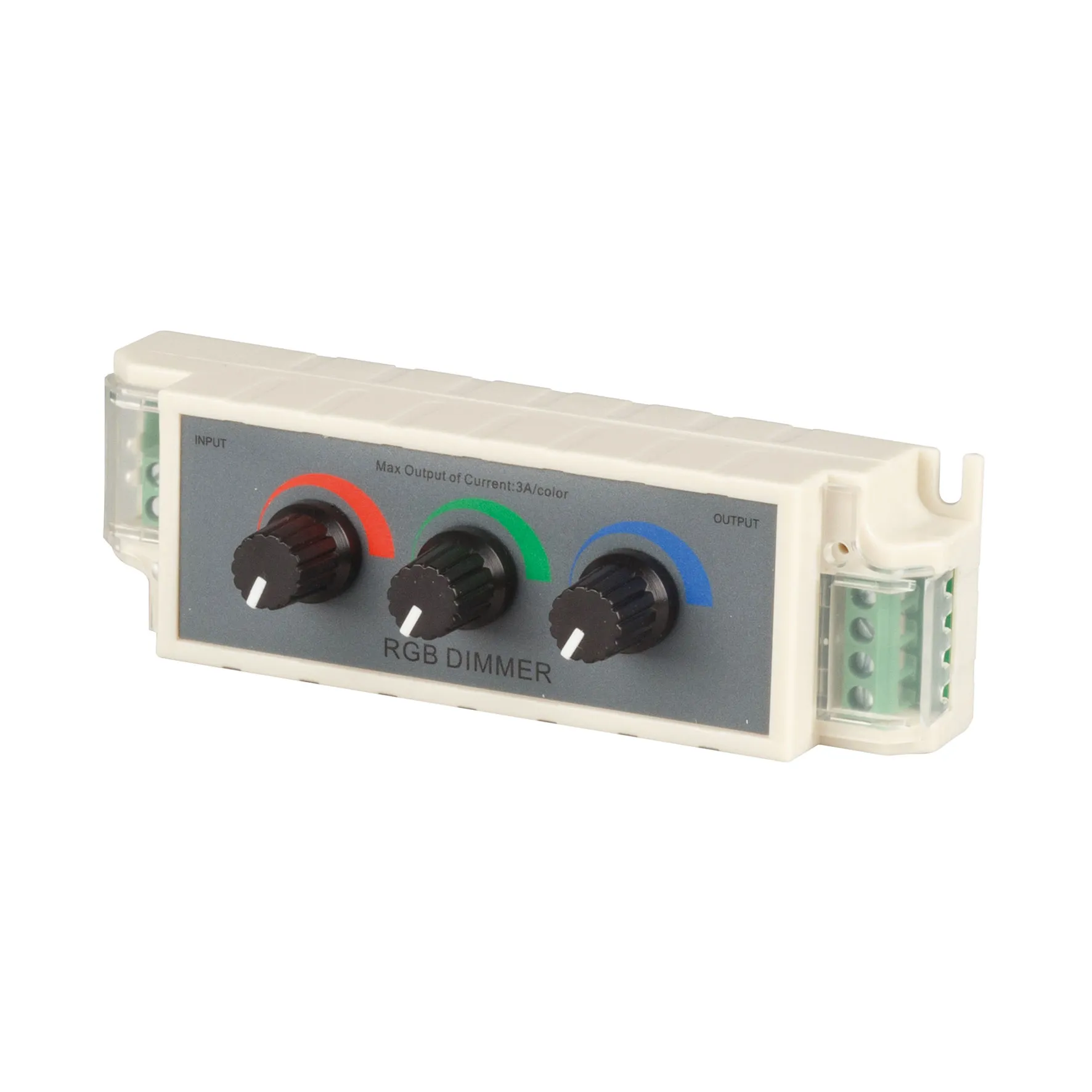 Potmeter 12-24V t.b.v. RGB ledstrip 3x3A