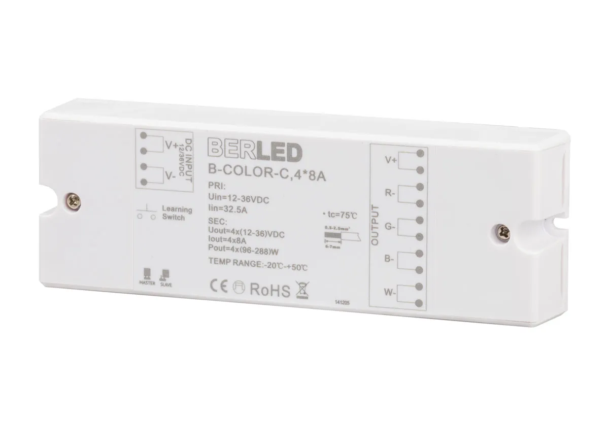 RGB/RGBW DALI compatible controller 4* 8a 12-24vdc