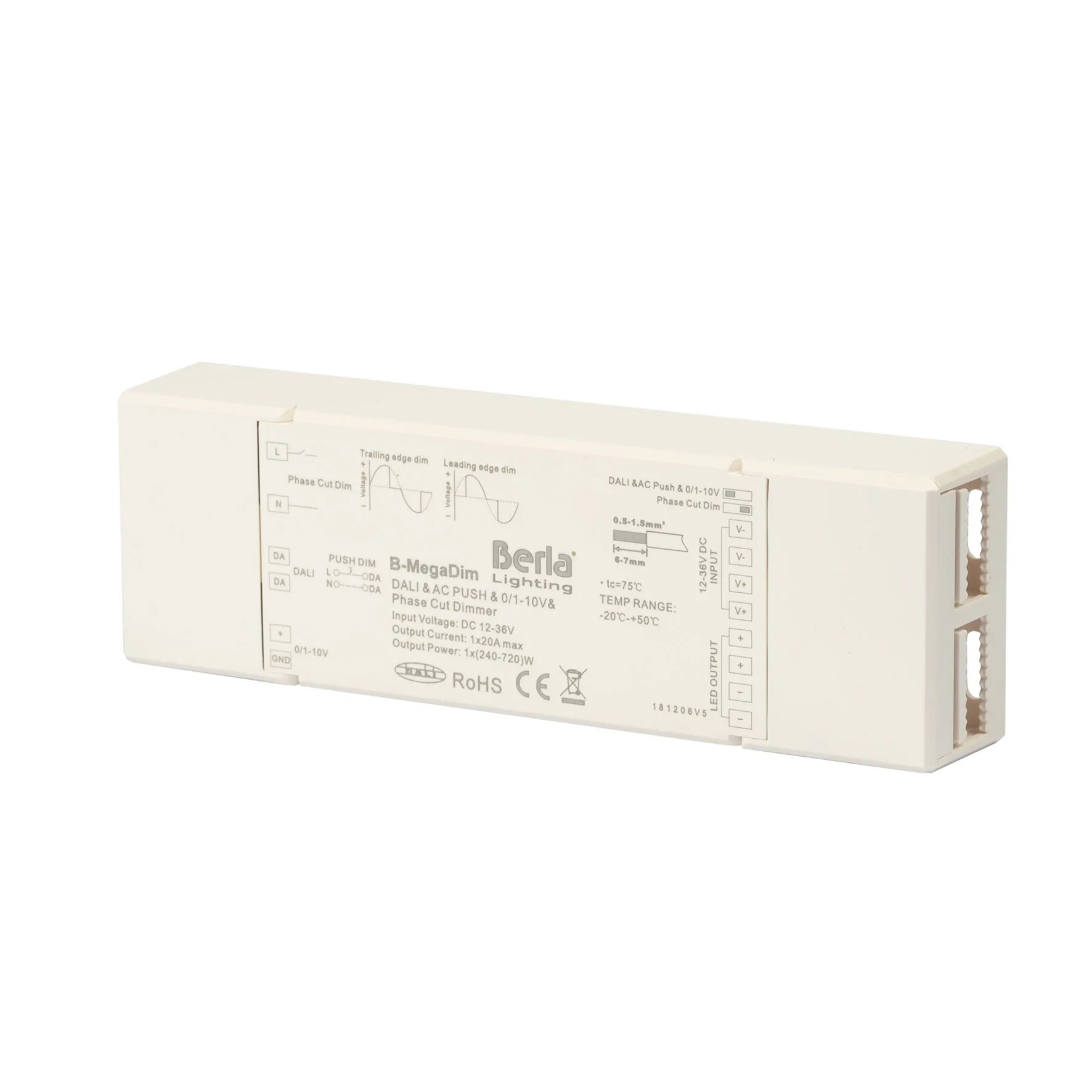 24V DC 4 in one DIM unit: DALI, PUSH, 0/1-10V & TRIAC