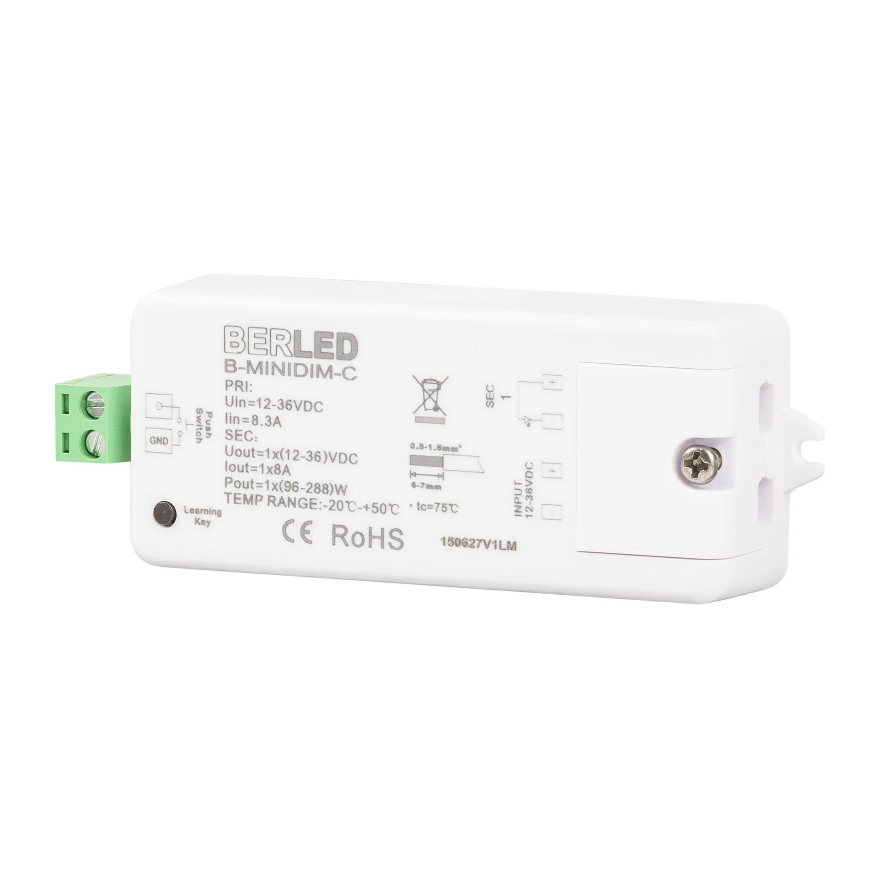 RF receiver for multidim/minidim series 1* 8a 12/36v