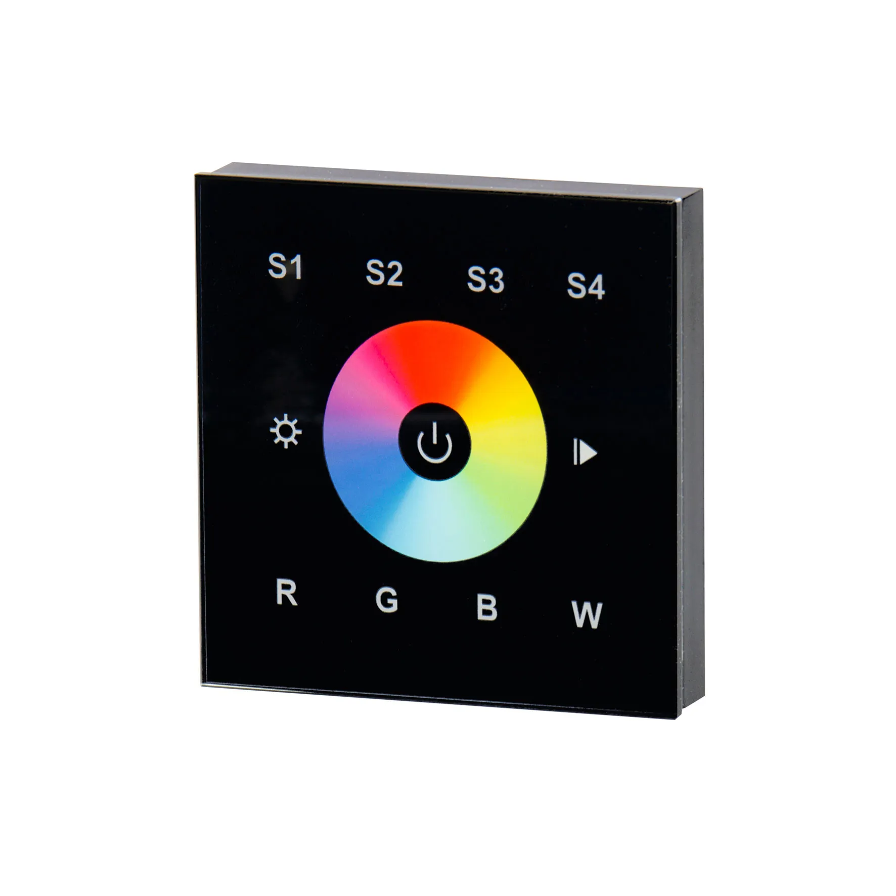 Zwart RGB/RGBW Wand RF & DMX besturing incl 12v voeding. (!!)