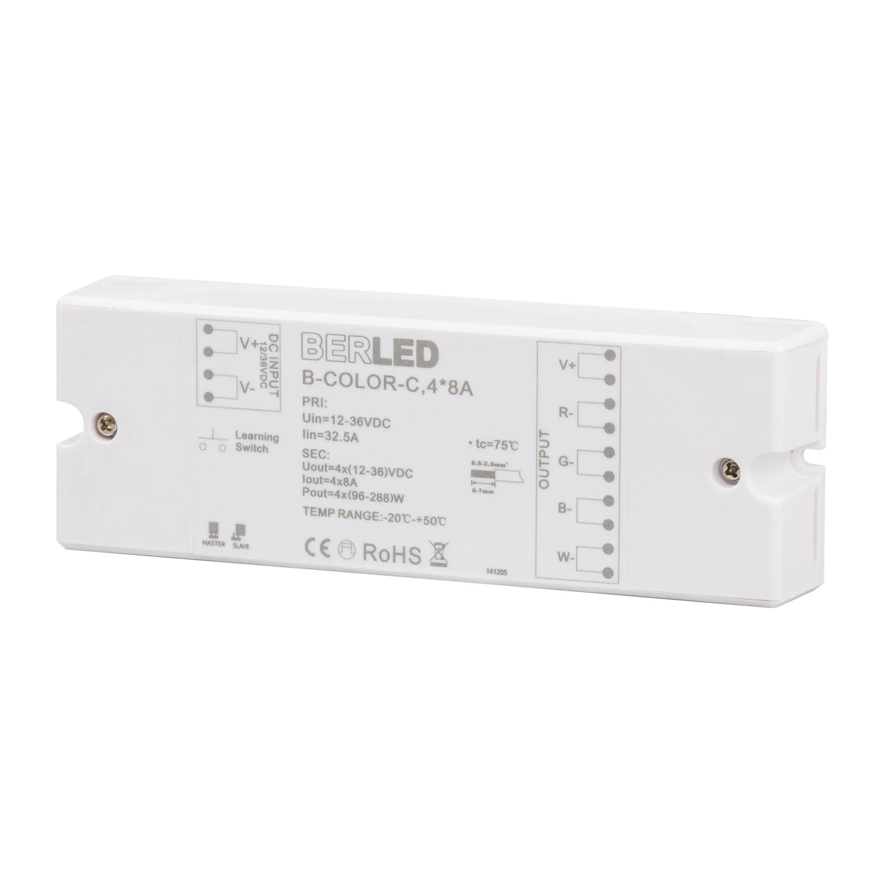 RGB/RGBW wireless controller 12/24v 8A per kanaal