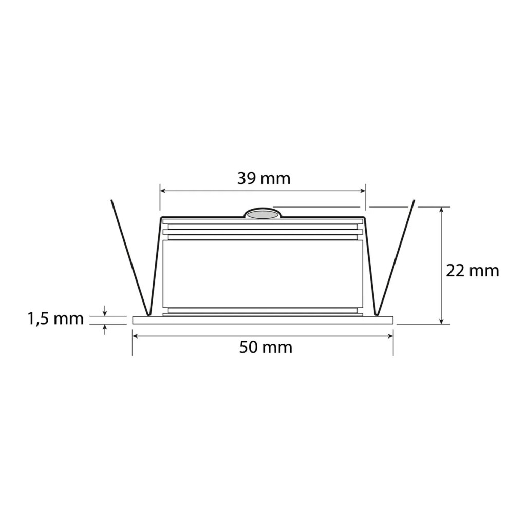 inbouwspot rond zwart LED 2700K CRI95+ 40gr 2.2W/250mA 1.5W/180mA excl. driver