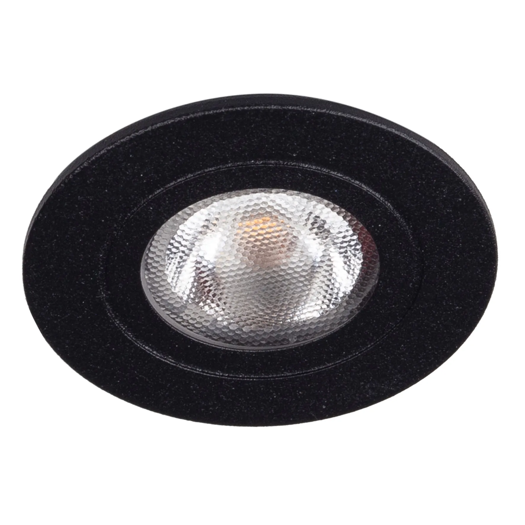 inbouwspot rond zwart LED 2700K CRI95+ 40gr 2.2W/250mA 1.5W/180mA excl. driver
