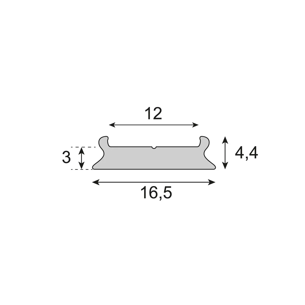 Plat Aluminium profiel