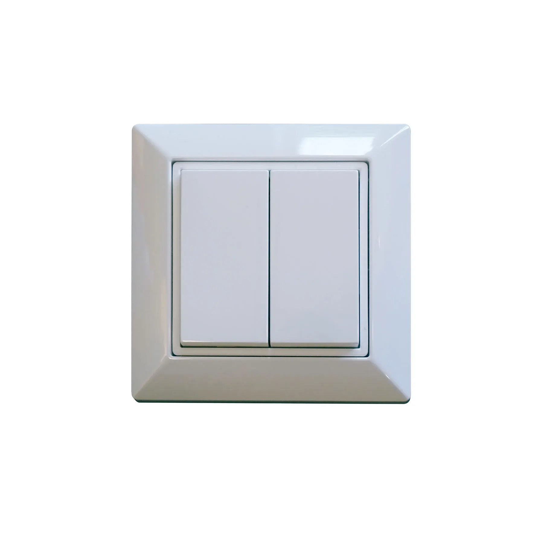 Tweevoudige wandschakelaar EnOcean/Casambi wit