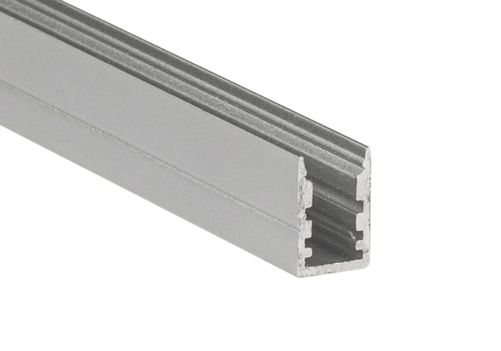 Aluminium u-profiel laag 15mm x 10mm x 15mm