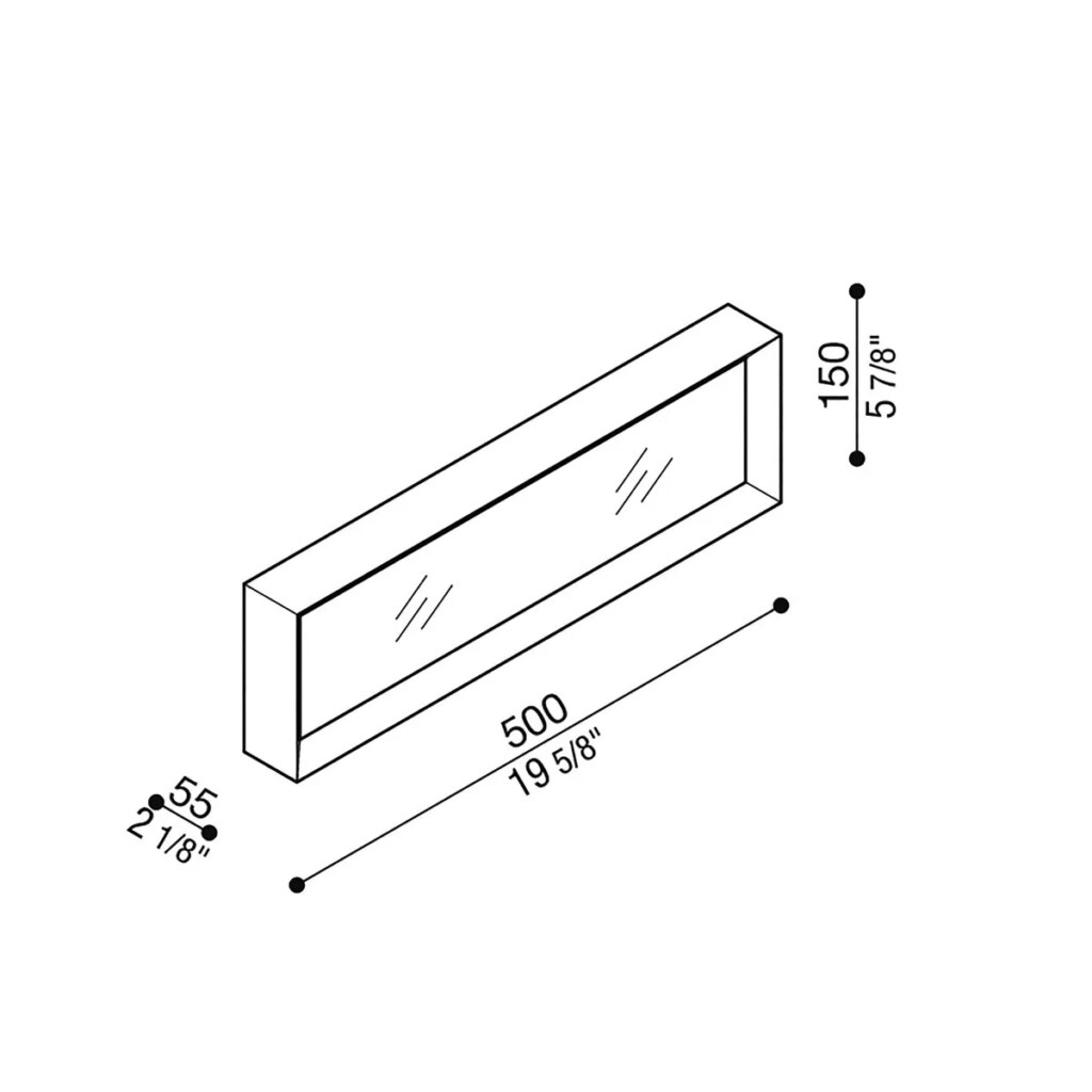 Opbouwarmatuur antraciet 3000K 39W 2184LM niet dimbaar