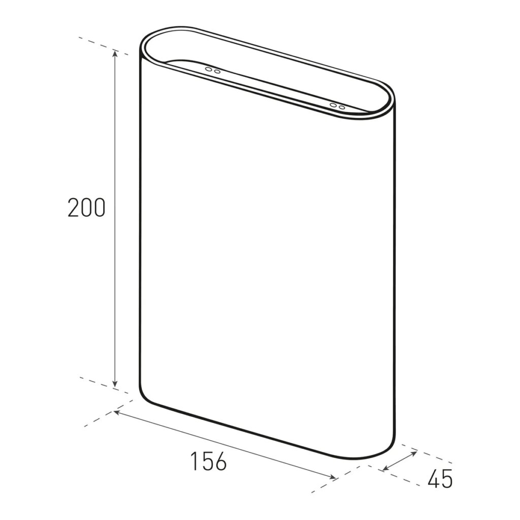 Wandlamp zwart/goud 12W RA90+ 2700K 350mA IP20 fase-afsnij dimbaar