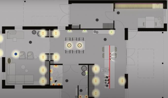 vlekkenplan lichtplan