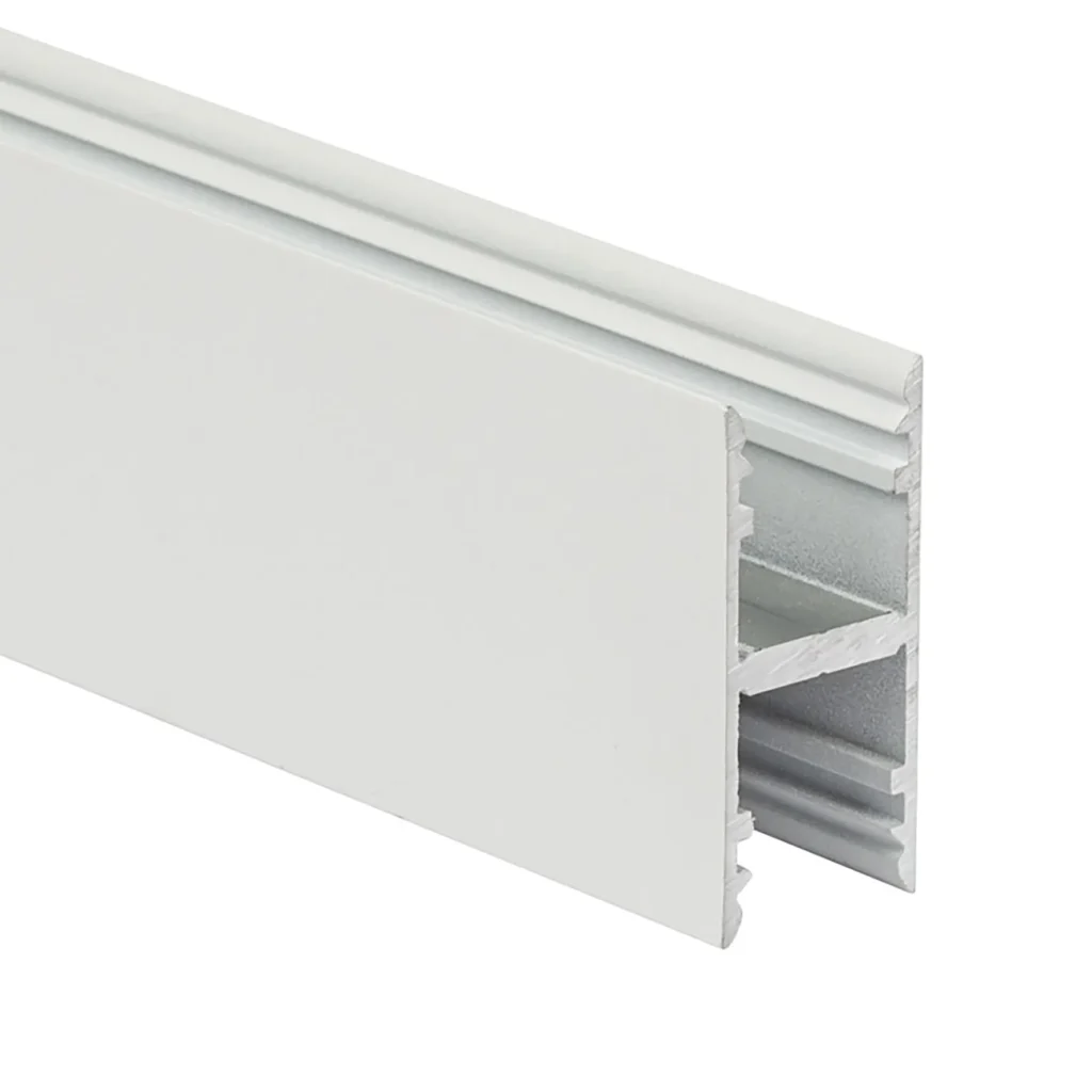 Wit H-profiel hoog 40mm x 18mm