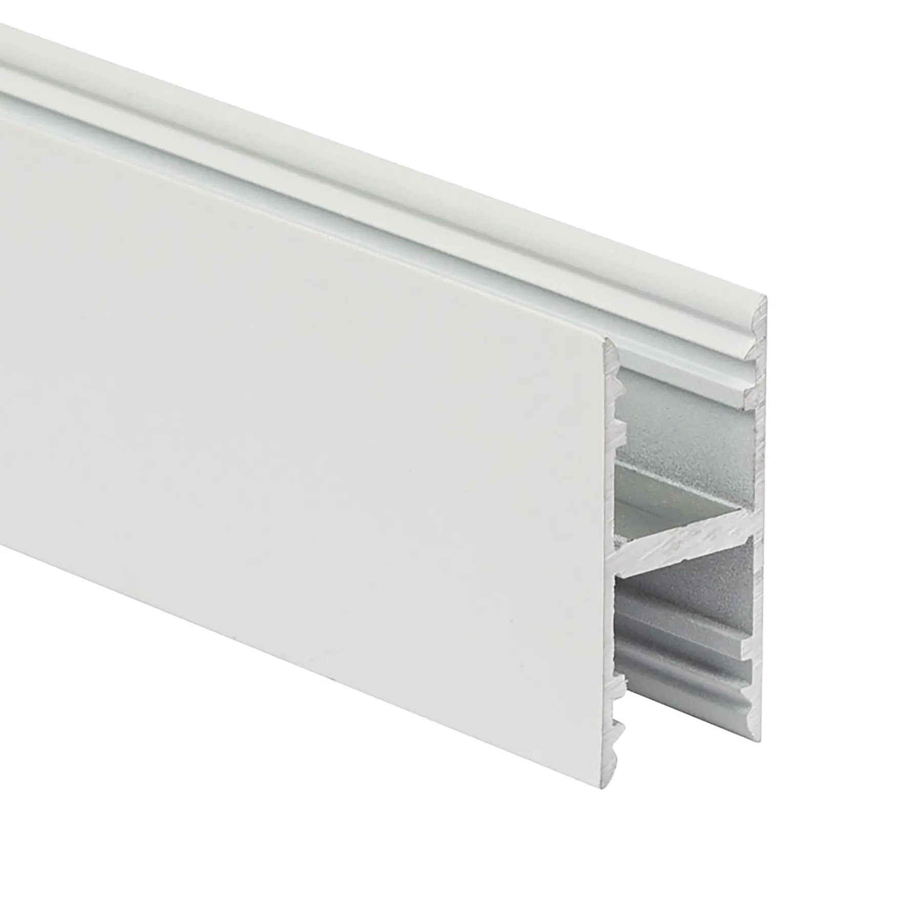 Wit H-profiel hoog 40mm x 18mm