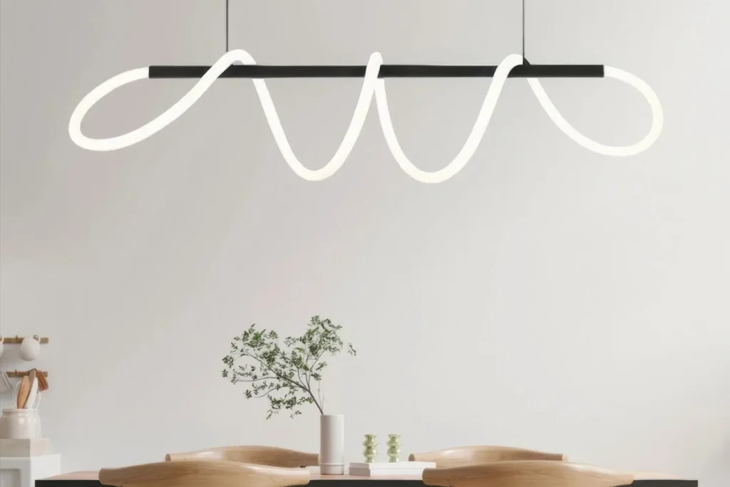 LED hanglamp tot 200cm ZWART 2700K dimbaar (5 meter 360gr LED) incl. plafondbehuizing