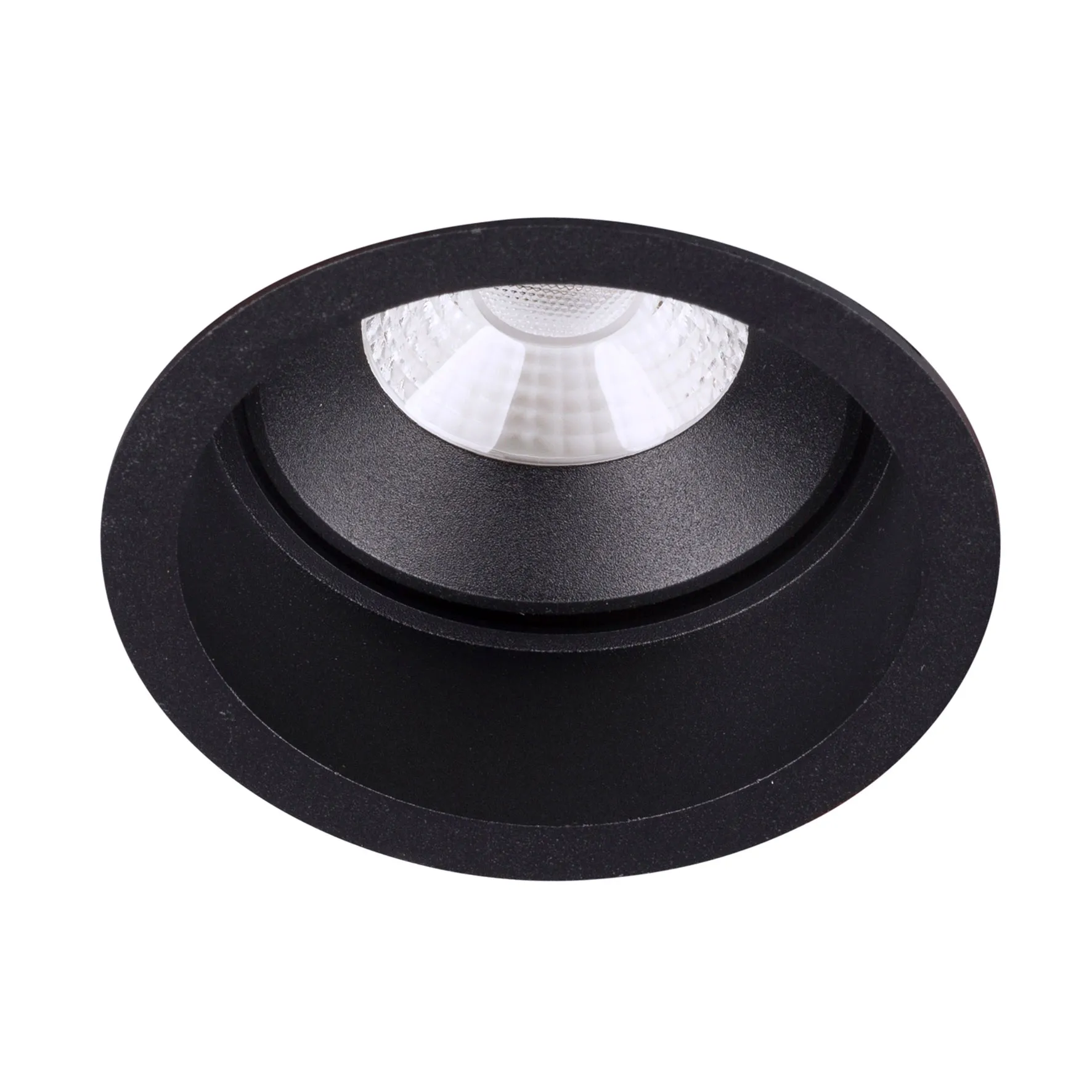 inbouwspot rond verdiept zwart LED 6,5w 2700k CRI95+ 180mA incl. dimbare driver