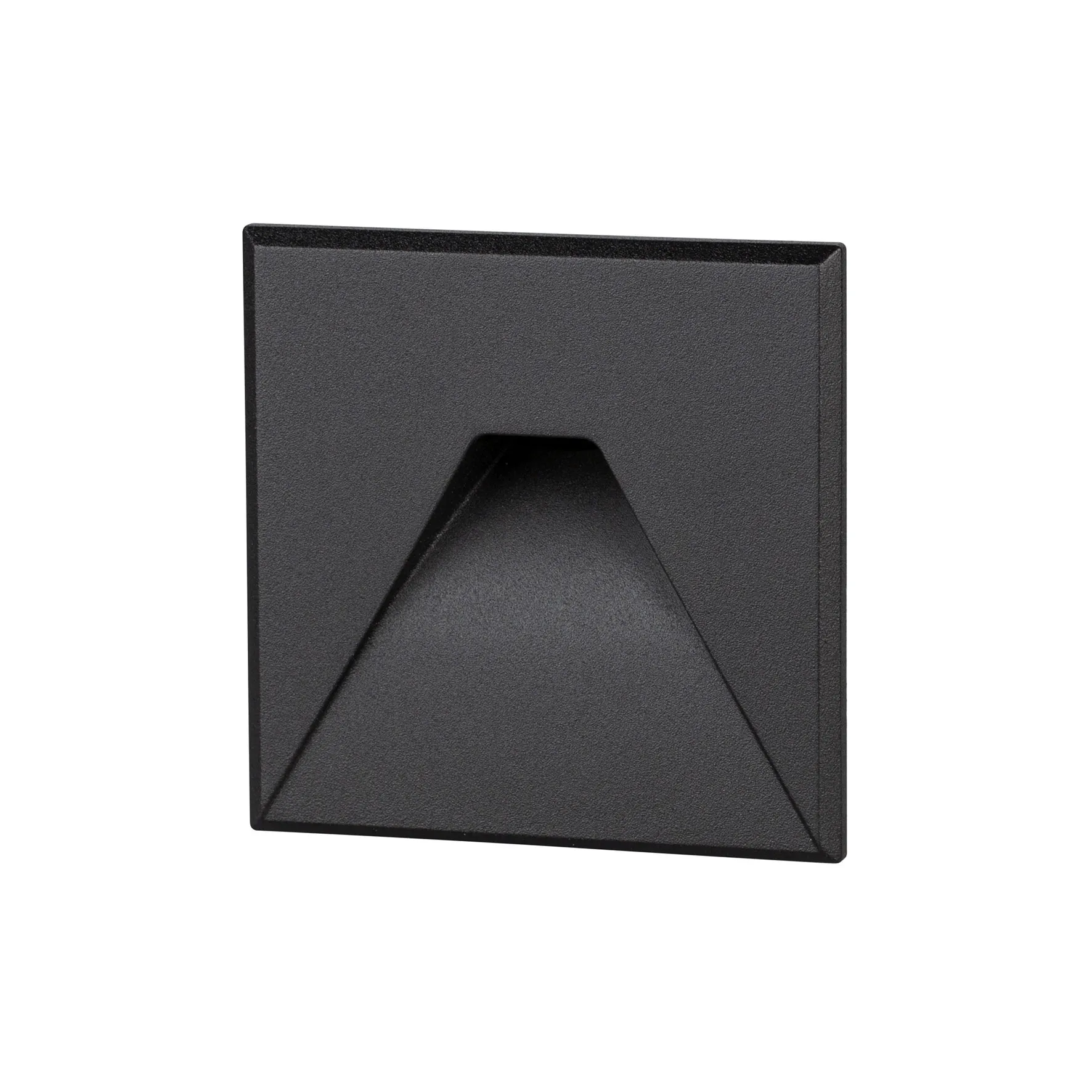 cover vierkant zwart met design gat tbv BW0010 led module