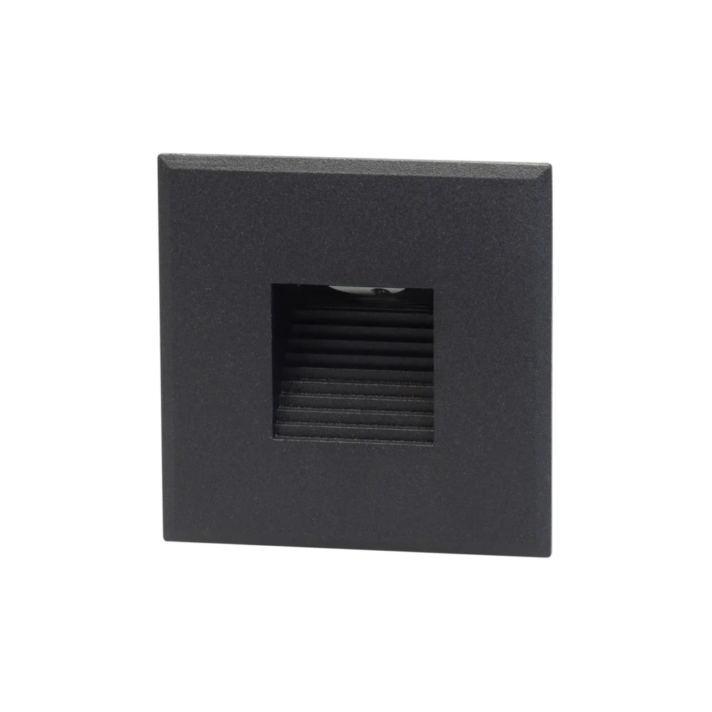 cover vierkant zwart met rechthoekig gat tbv BW0010 led module